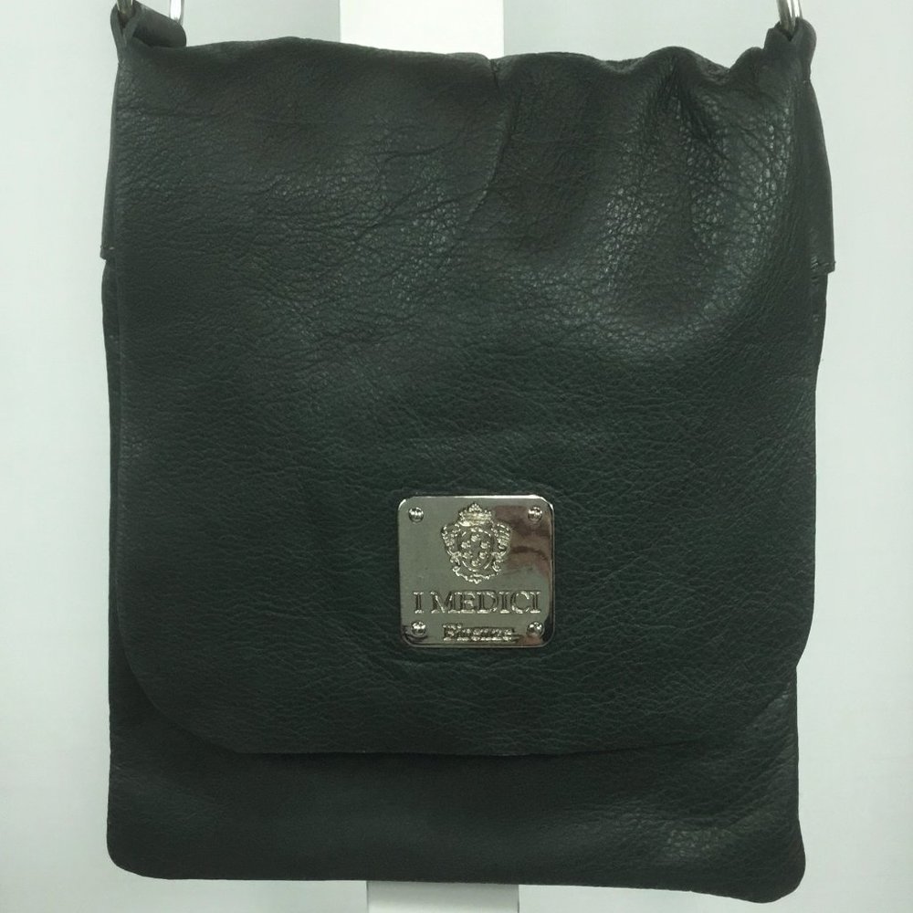 I Medici Green Leather Crossbody Purse